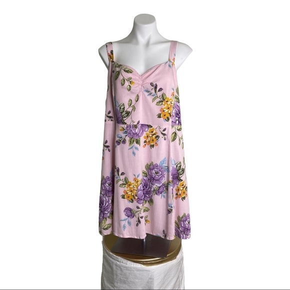 Forever 21 Women’s Pink Floral Sundress Size 2X - Picture 6 of 12